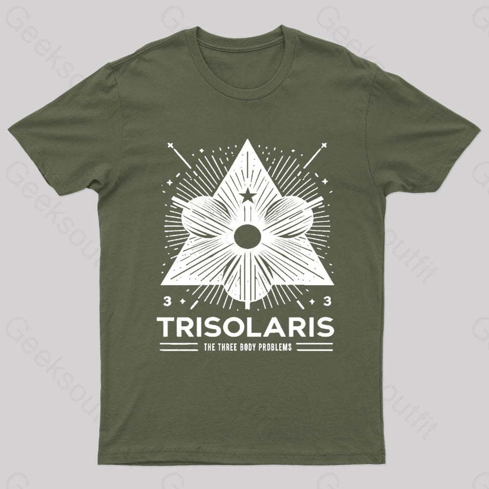Trisolaris 3 Body Problem Nerd T-Shirt Army Green / S