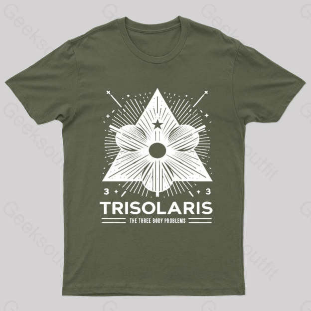 Trisolaris 3 Body Problem Nerd T-Shirt Army Green / S