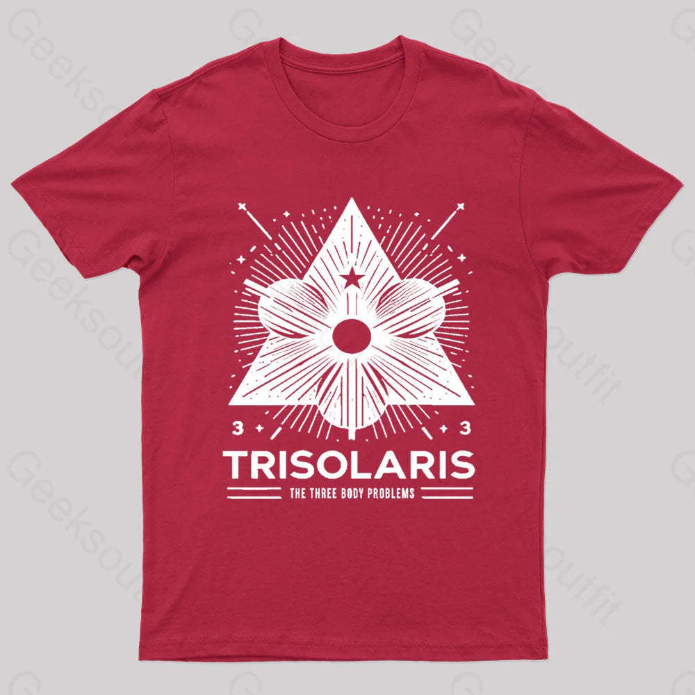 Trisolaris 3 Body Problem Nerd T-Shirt Red / S