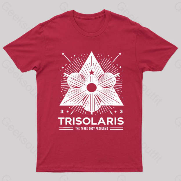 Trisolaris 3 Body Problem Nerd T-Shirt Red / S