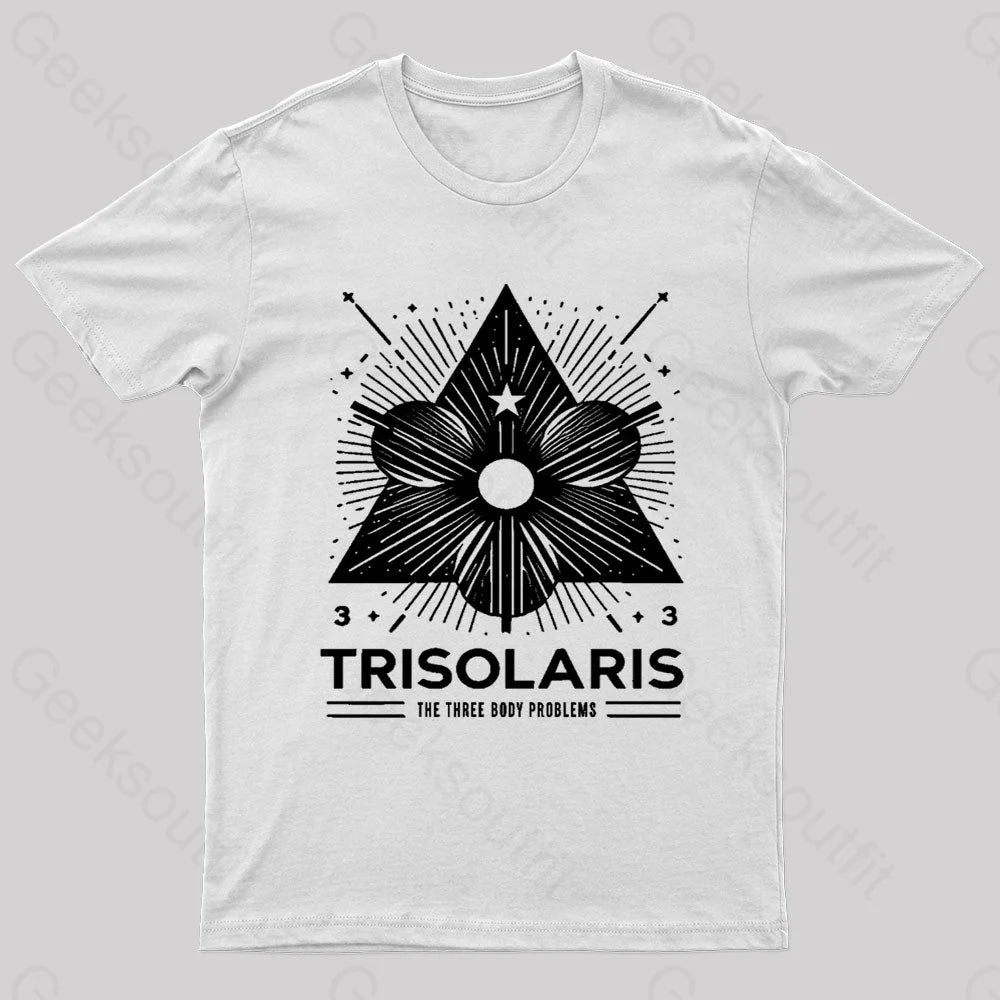 Trisolaris 3 Body Problem Nerd T-Shirt White / S