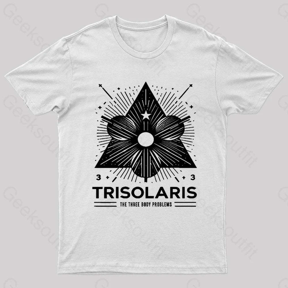 Trisolaris 3 Body Problem Nerd T-Shirt White / S