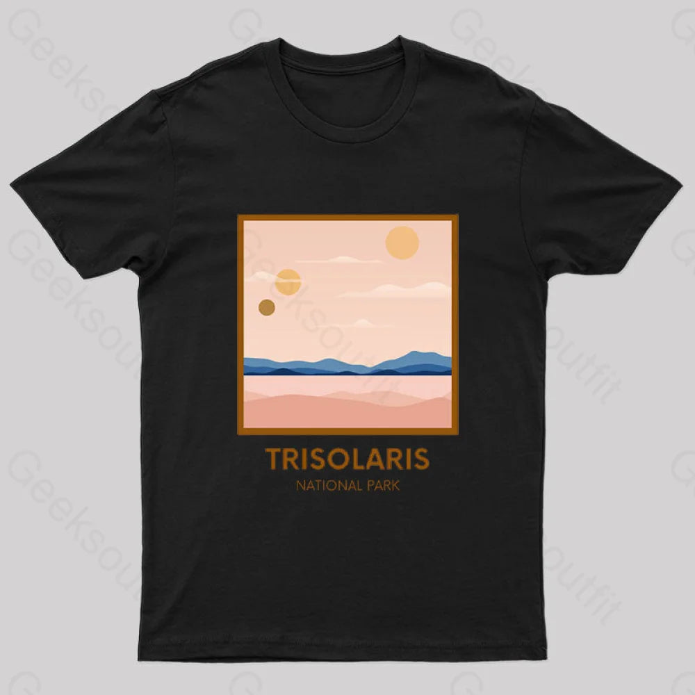 Trisolaris National Park Nerd T-Shirt Black / S