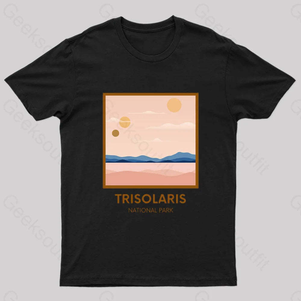 Trisolaris National Park Nerd T-Shirt Black / S