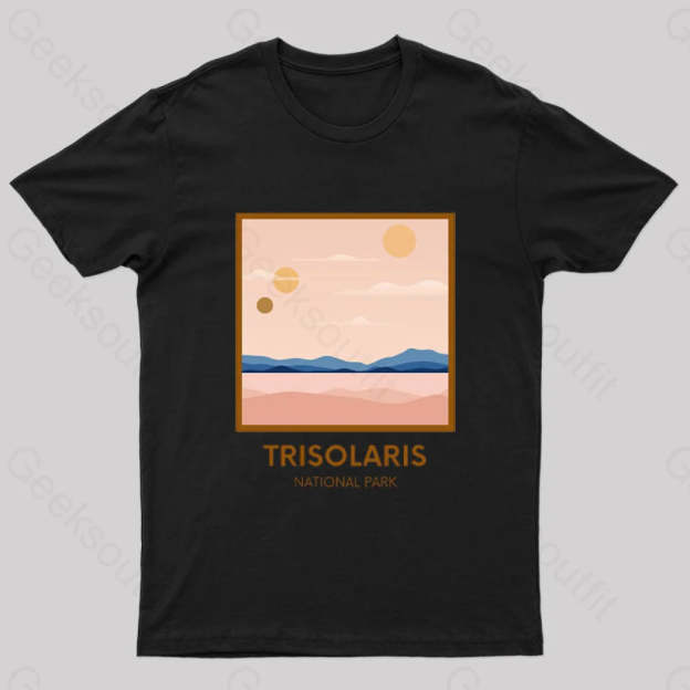 Trisolaris National Park Nerd T-Shirt Black / S