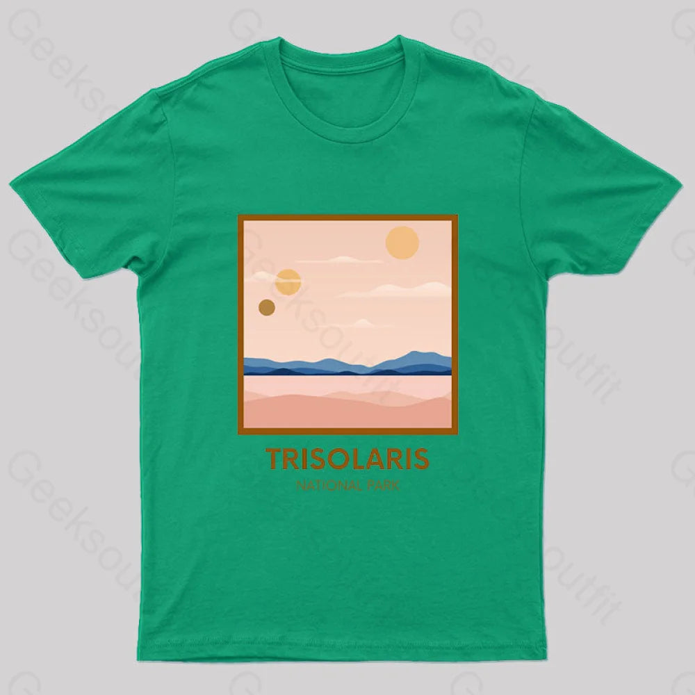 Trisolaris National Park Nerd T-Shirt Green / S