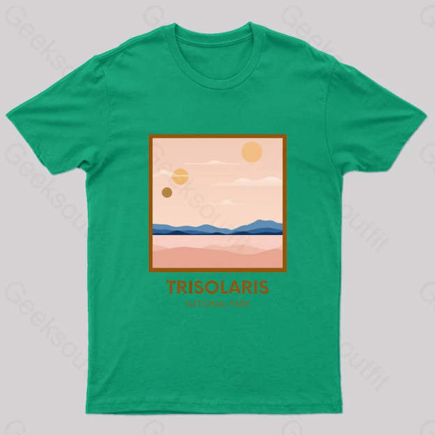 Trisolaris National Park Nerd T-Shirt Green / S