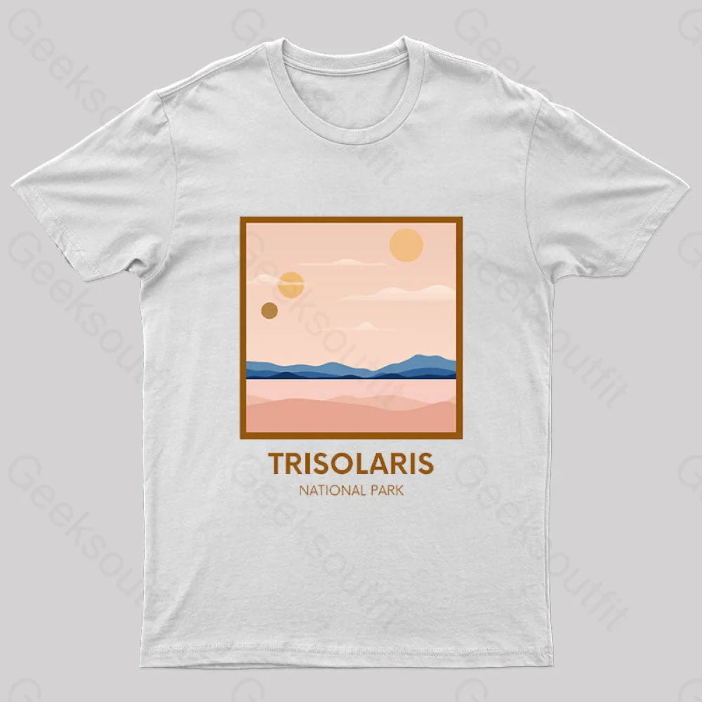 Trisolaris National Park Nerd T-Shirt White / S