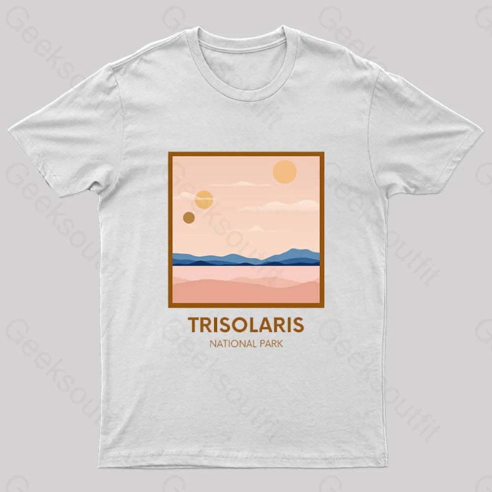 Trisolaris National Park Nerd T-Shirt White / S