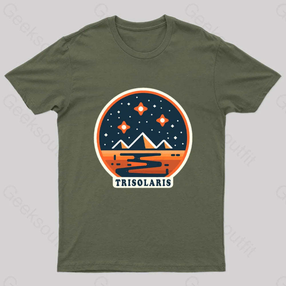 Trisolaris Nerd T-Shirt Army Green / S