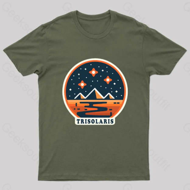 Trisolaris Nerd T-Shirt Army Green / S