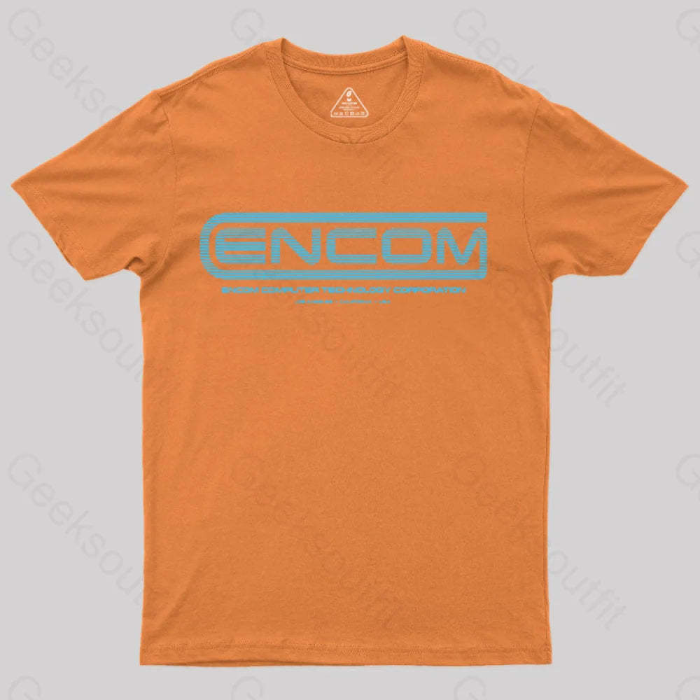Tron - Encom Summer Sky T-Shirt Orange / S