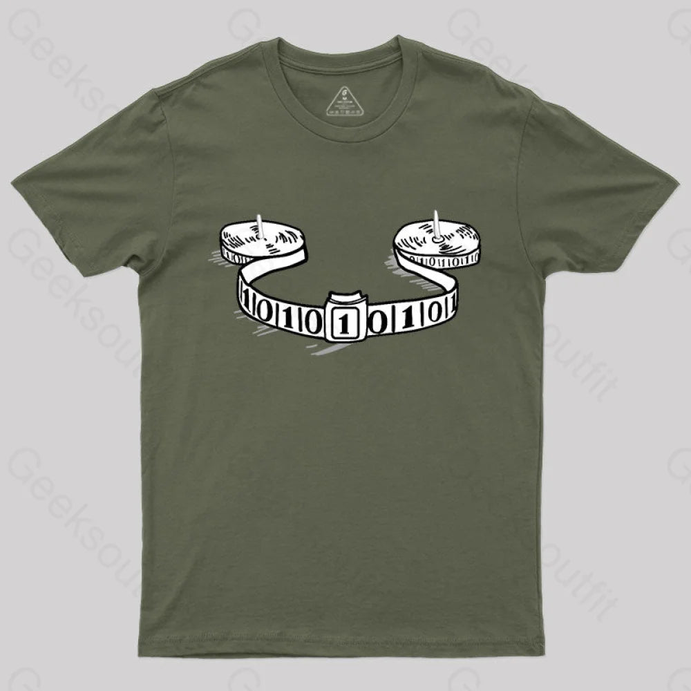 Turing Machine T-Shirt Army Green / S