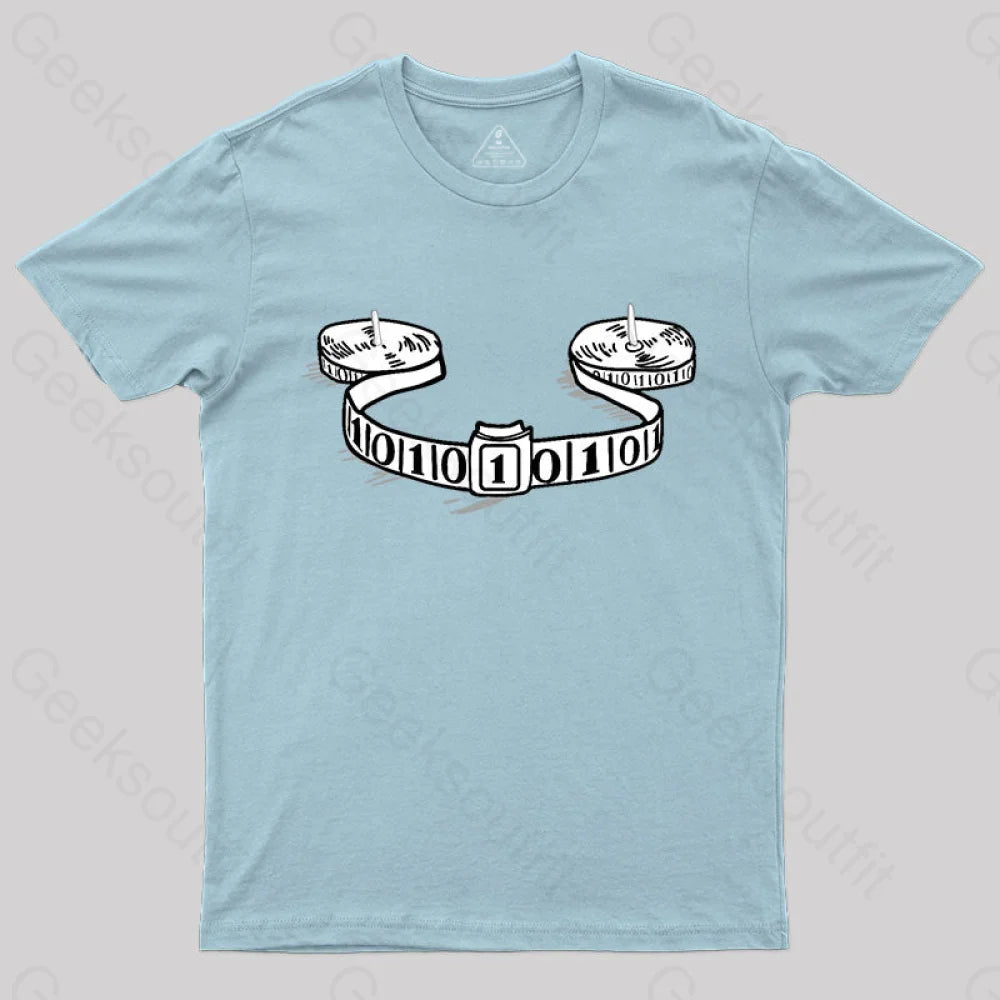 Turing Machine T-Shirt Light Blue / S