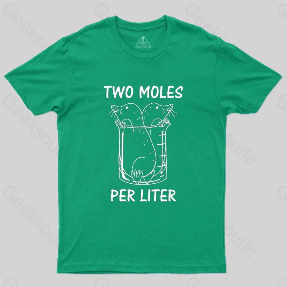 Two Moles Per Liter T-Shirt Green / S