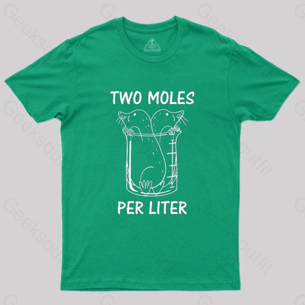 Two Moles Per Liter T-Shirt Green / S