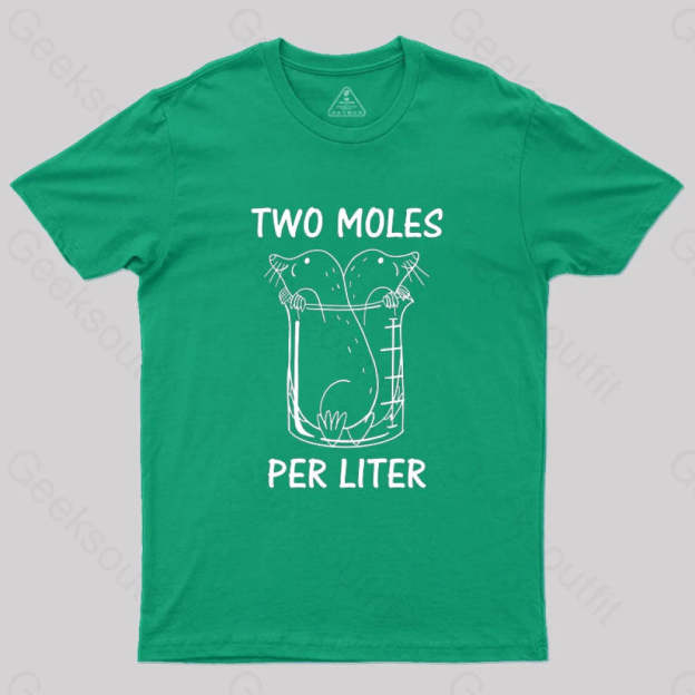Two Moles Per Liter T-Shirt Green / S