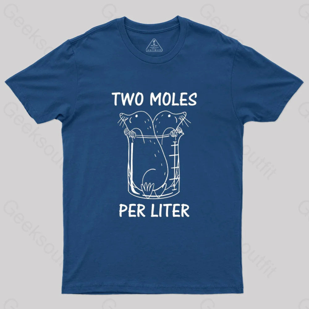 Two Moles Per Liter T-Shirt Navy / S