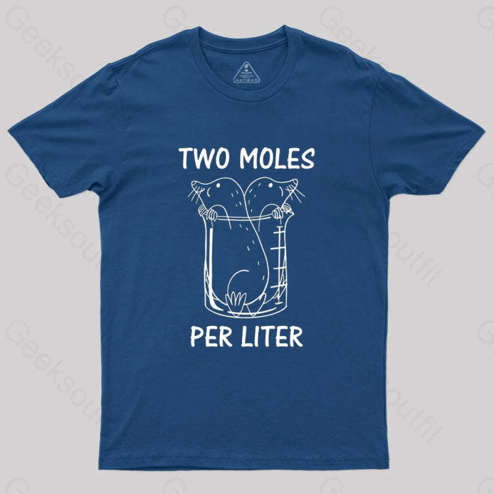 Two Moles Per Liter T-Shirt Navy / S