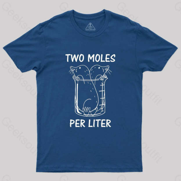 Two Moles Per Liter T-Shirt Navy / S