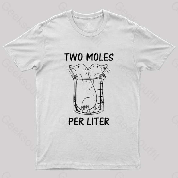 Two Moles Per Liter T-Shirt White / S
