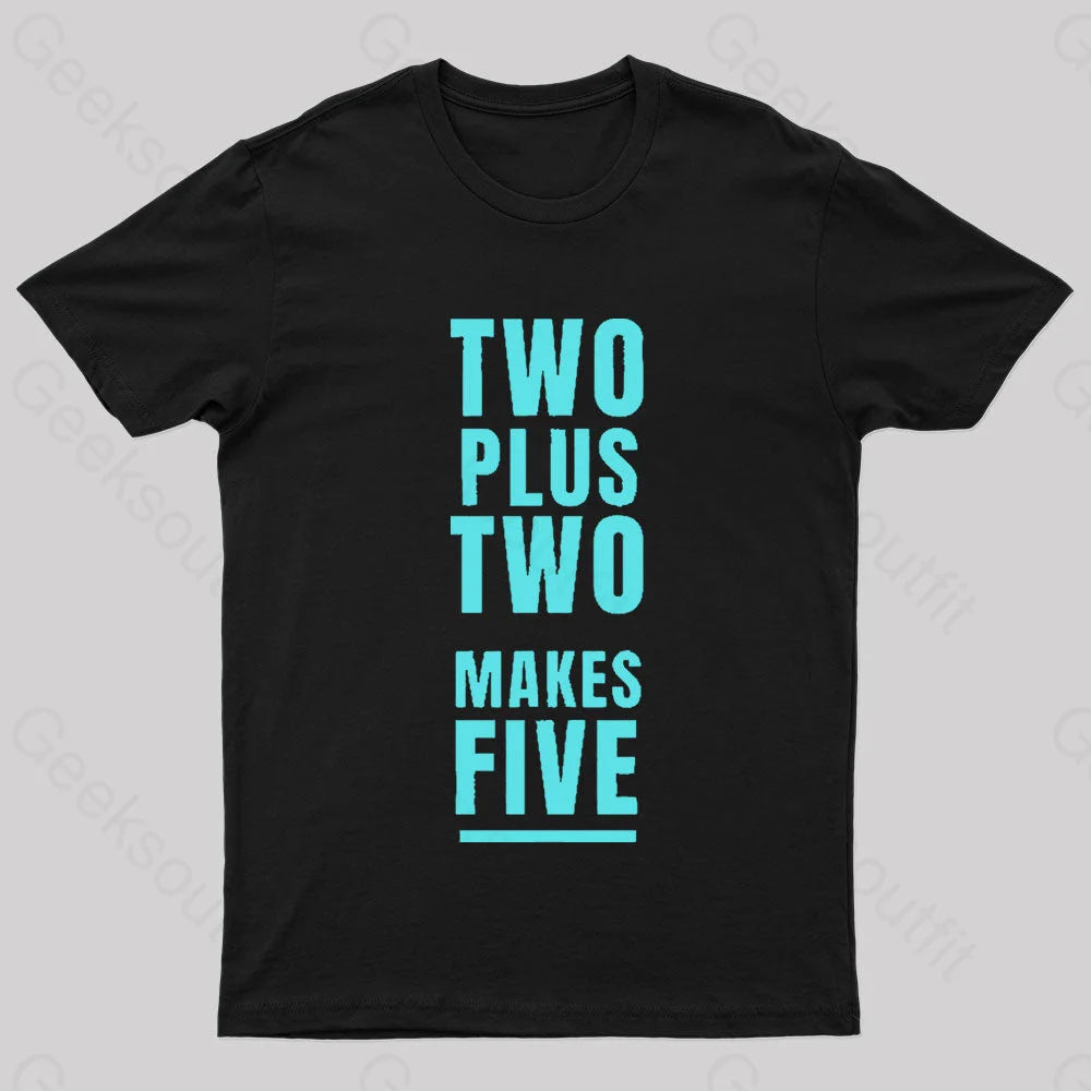 Two Plus Makes Nerd T-Shirt Black / S