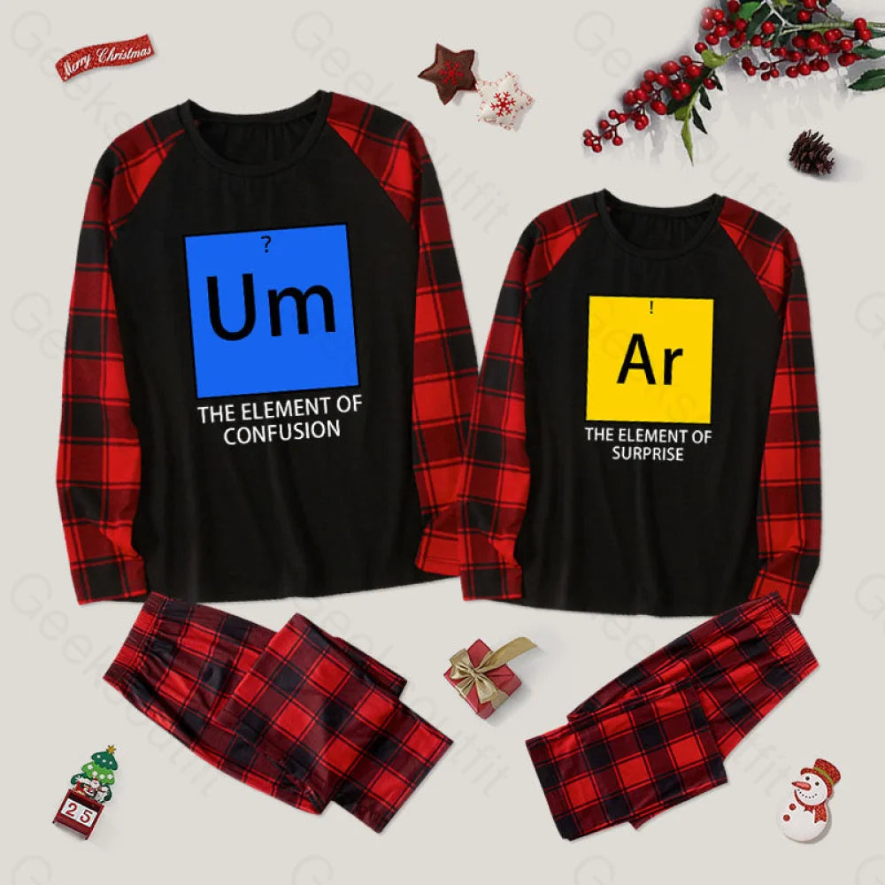 Um??? Ar??? Couple Pajama Sets Red&Black / M For Men Yc