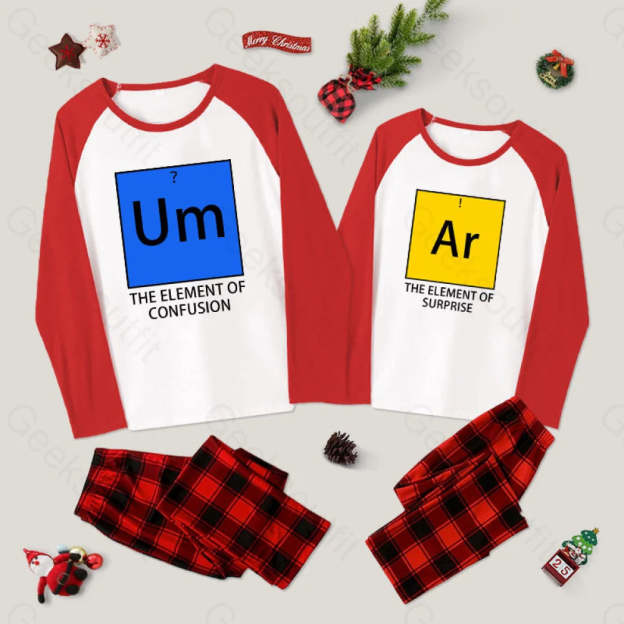 Um??? Ar??? Couple Pajama Sets Red&Red / M For Men Yc