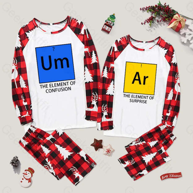 Um??? Ar??? Couple Pajama Sets Red&White Elk / M For Men Yc