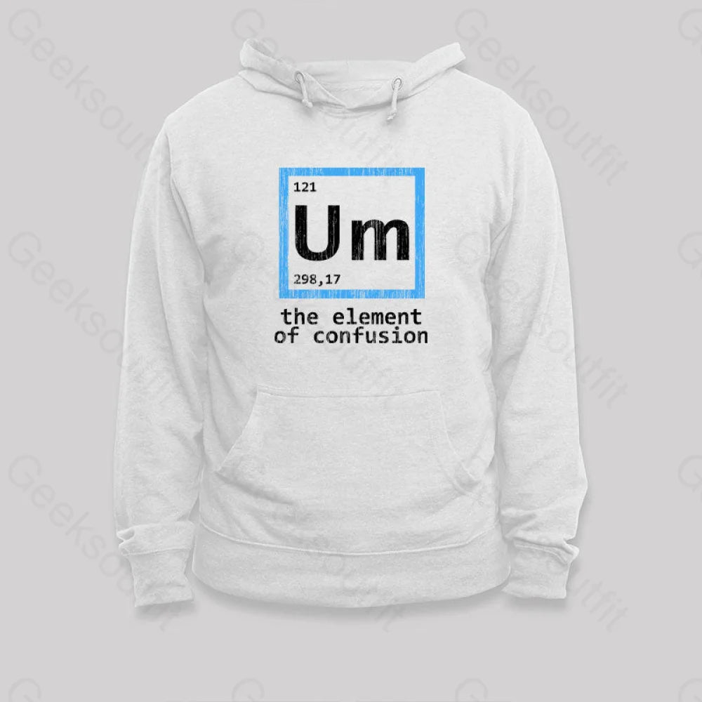 Um The Element Of Confusion Hoodie White / S