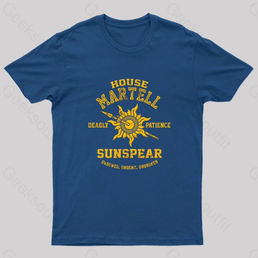 Unbowed Unbent Unbroken Geek T-Shirt Navy / S