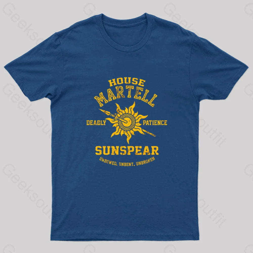 Unbowed Unbent Unbroken Geek T-Shirt Navy / S