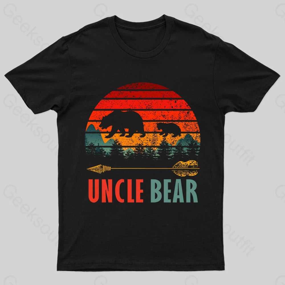 Uncle Bear Nerd T-Shirt Black / S