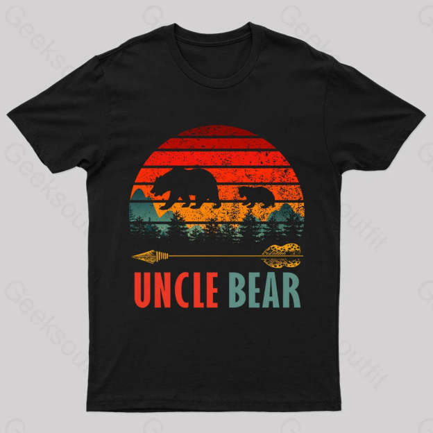 Uncle Bear Nerd T-Shirt Black / S