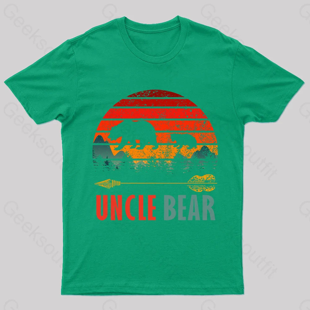 Uncle Bear Nerd T-Shirt Green / S