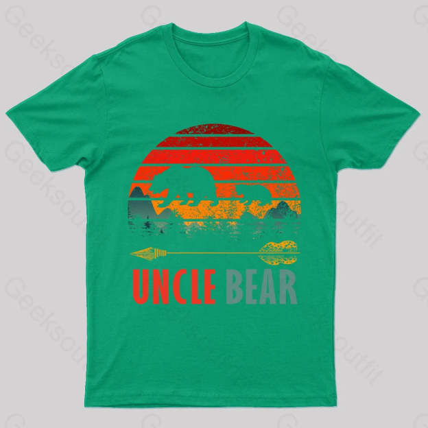 Uncle Bear Nerd T-Shirt Green / S