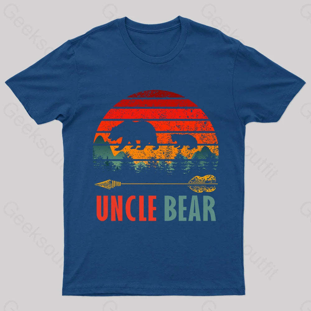 Uncle Bear Nerd T-Shirt Navy / S