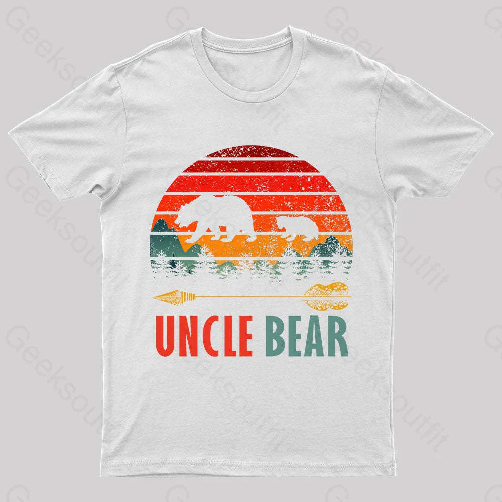 Uncle Bear Nerd T-Shirt White / S