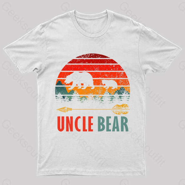 Uncle Bear Nerd T-Shirt White / S