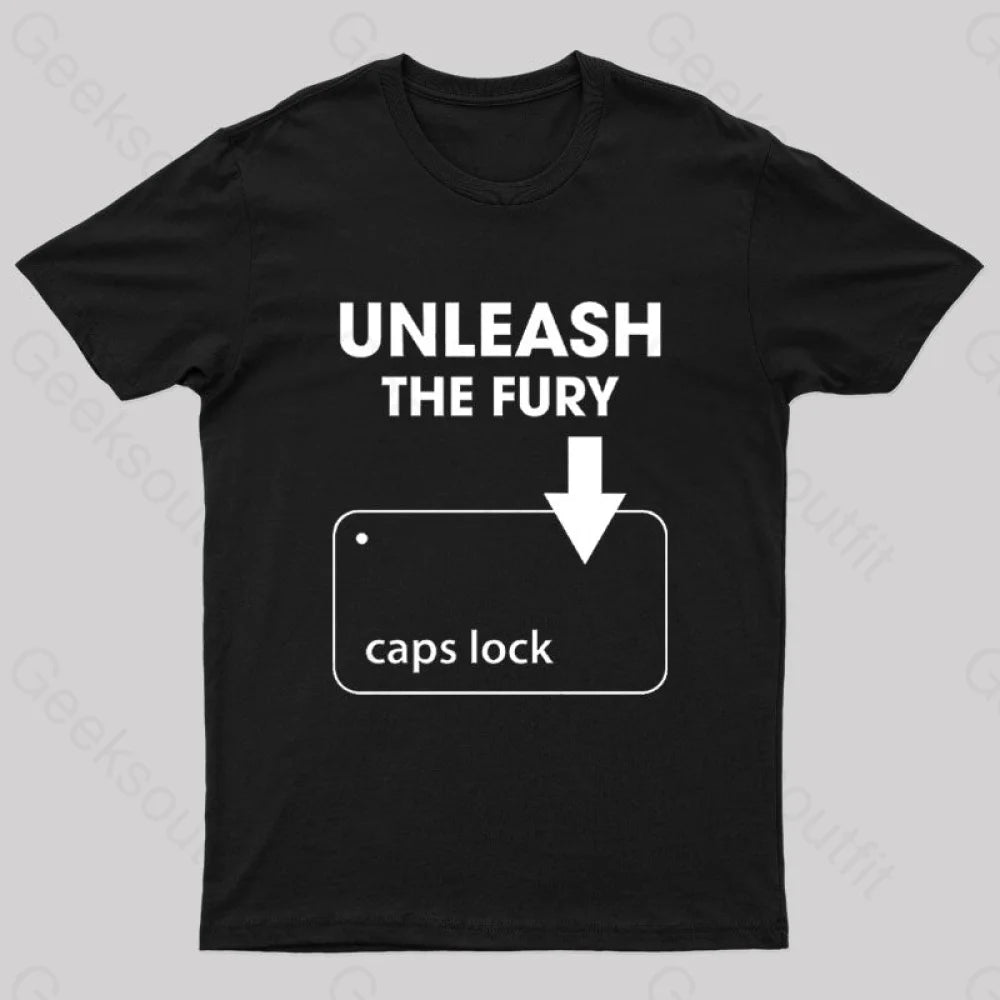 Unleash The Fury Nerd T-Shirt Black / S