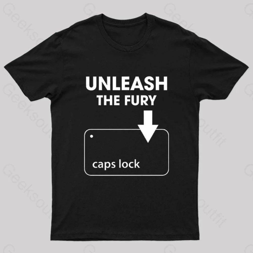 Unleash The Fury Nerd T-Shirt Black / S