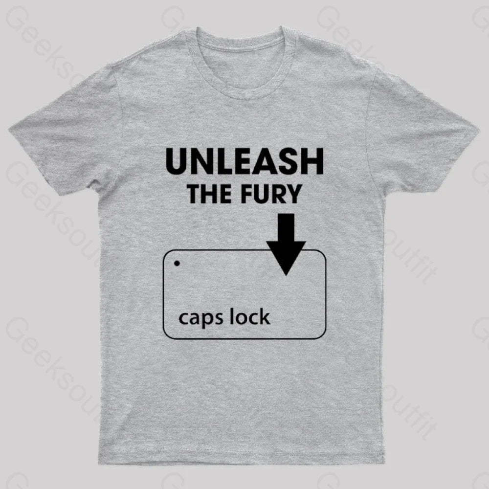 Unleash The Fury Nerd T-Shirt Grey / S