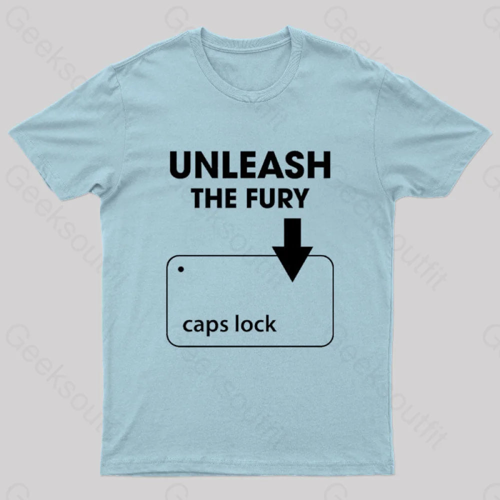 Unleash The Fury Nerd T-Shirt Light Blue / S