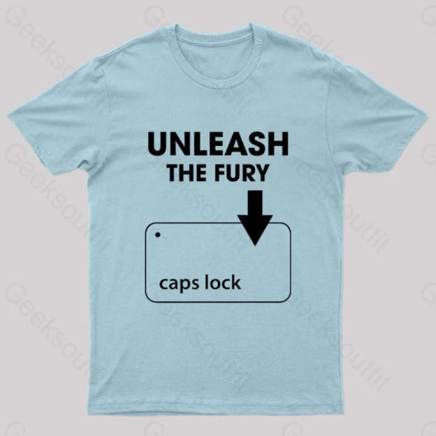 Unleash The Fury Nerd T-Shirt Light Blue / S