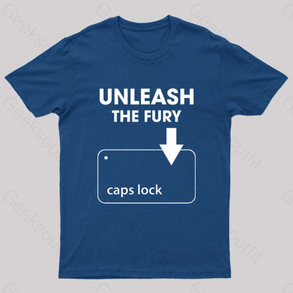 Unleash The Fury Nerd T-Shirt Navy / S