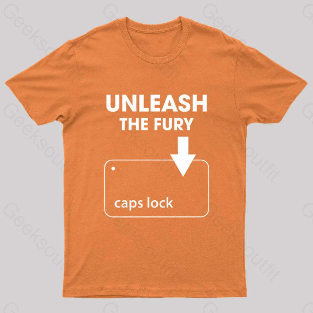 Unleash The Fury Nerd T-Shirt Orange / S