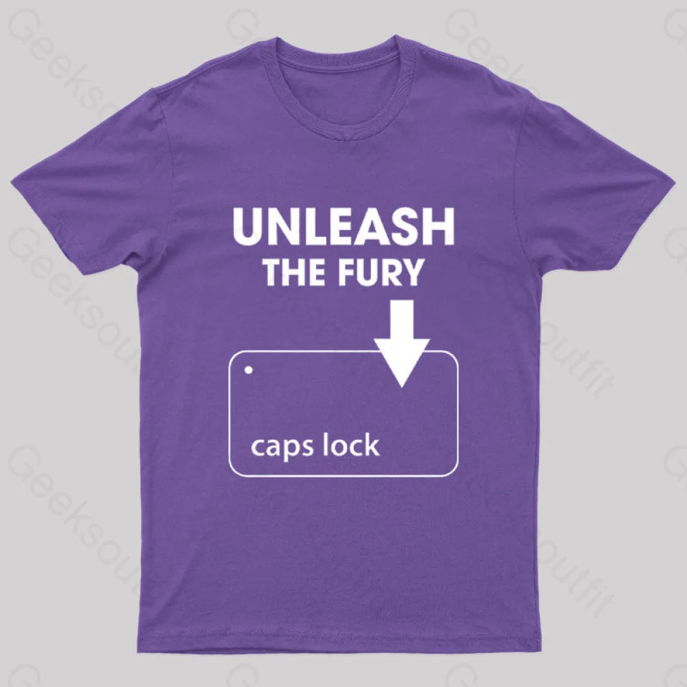 Unleash The Fury Nerd T-Shirt Purple / S