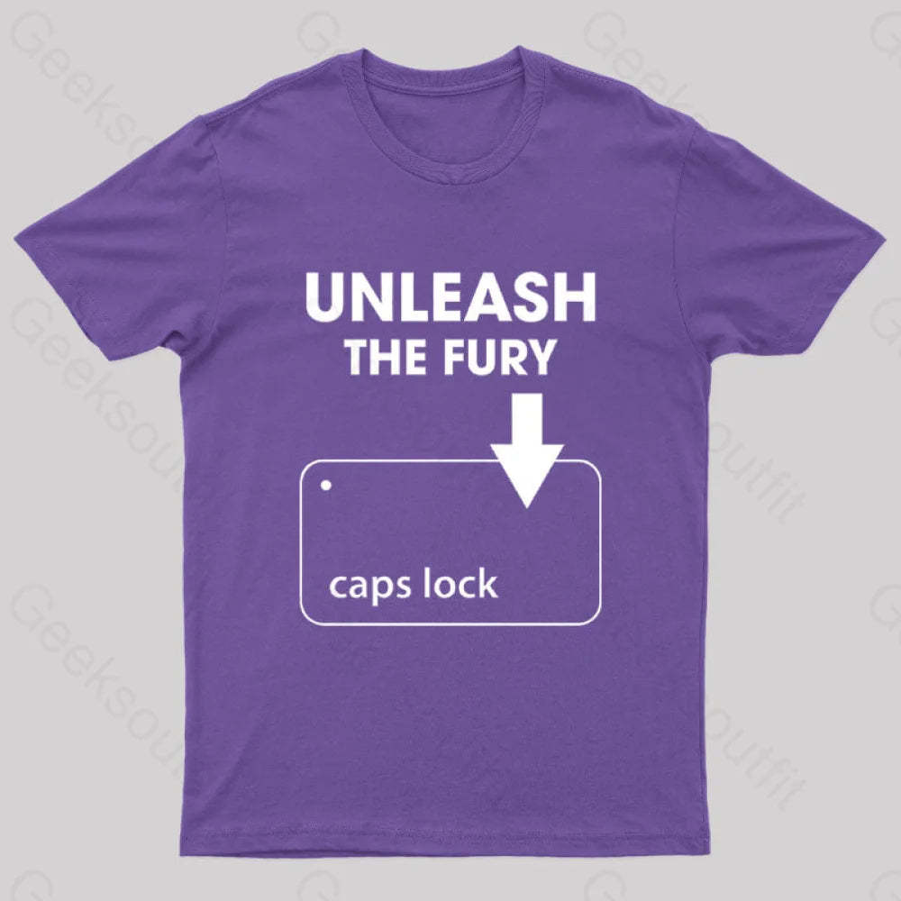 Unleash The Fury Nerd T-Shirt Purple / S