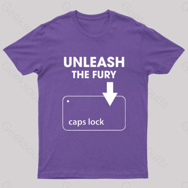 Unleash The Fury Nerd T-Shirt Purple / S