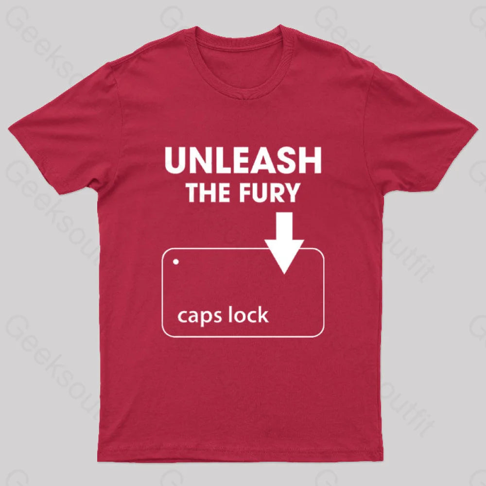Unleash The Fury Nerd T-Shirt Red / S